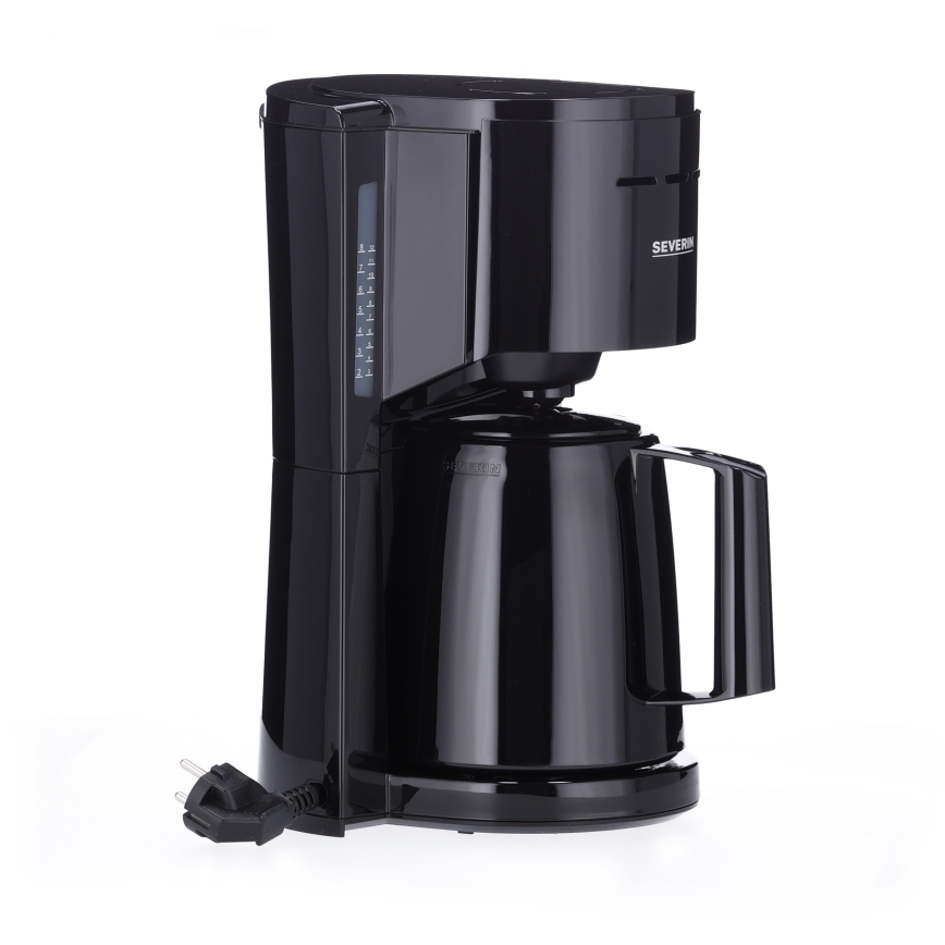 Severin KA 9306 - Cafetera con jarra térmica 1 l 1000W/230V negra