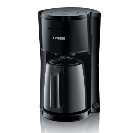 Severin KA 9306 - Cafetera con jarra térmica 1 l 1000W/230V negra