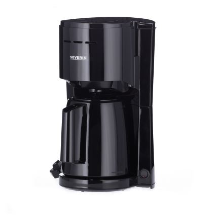Severin KA 9306 - Cafetera con jarra térmica 1 l 1000W/230V negra