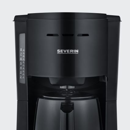 Severin KA 9306 - Cafetera con jarra térmica 1 l 1000W/230V negra