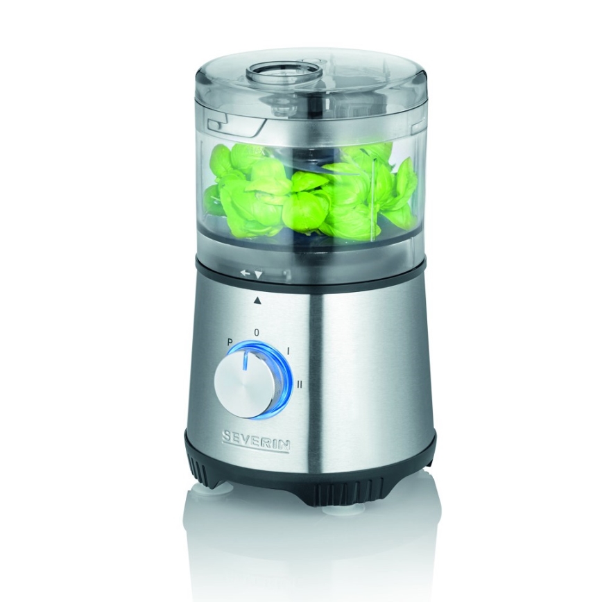 Severin KM 3865 - Picadora de alimentos 400 W/230 V acero inoxidable/negro