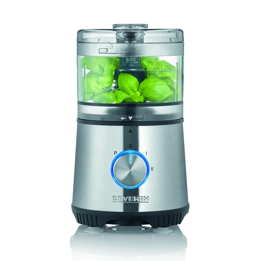 Severin KM 3865 - Picadora de alimentos 400 W/230 V acero inoxidable/negro