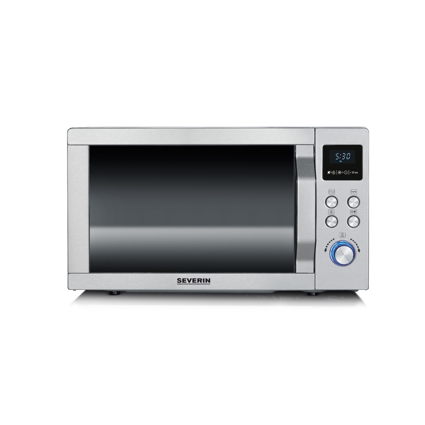 Severin MW 7774 - Microondas 3 en 1 1950W/230V 25 l acero inoxidable
