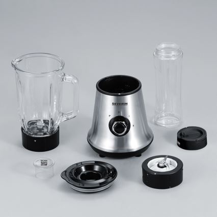Severin SM 3737 - Batidora de sobremesa 1 l 500 W/230 V acero inoxidable/negro