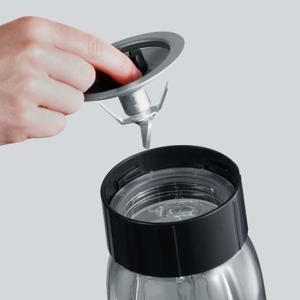 Severin SM 3737 - Batidora de sobremesa 1 l 500 W/230 V acero inoxidable/negro