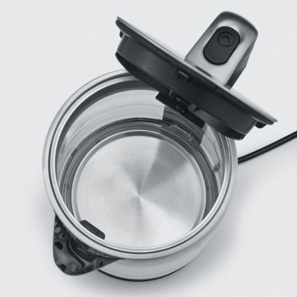 Severin WK 3420 - Hervidor eléctrico 1,7 l 2200W/230V acero inoxidable/vidrio