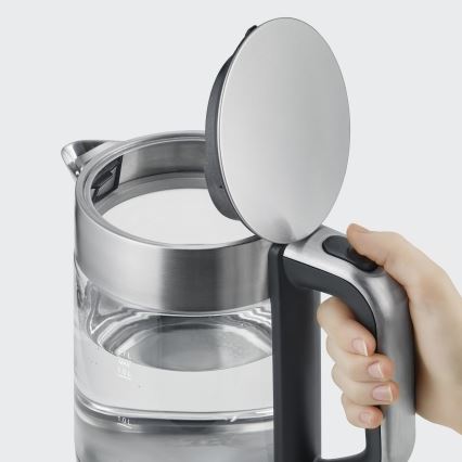 Severin WK 3420 - Hervidor eléctrico rápido 1,7 l 2200W/230V acero inoxidable/vidrio