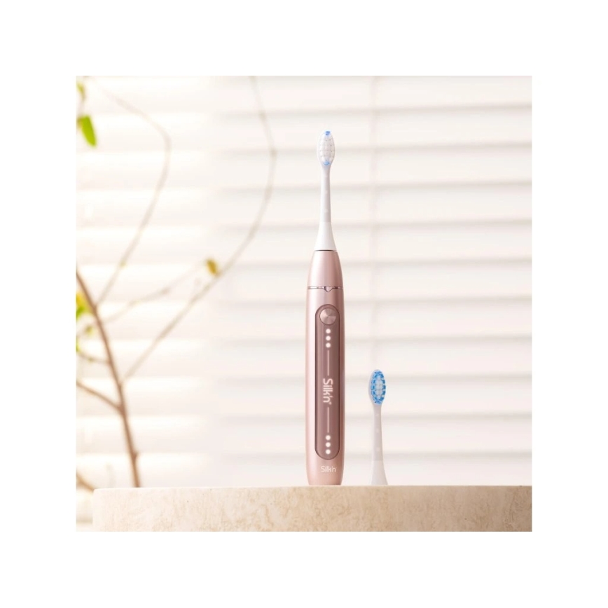 Silk’n - Cepillo de dientes sónico vibratorio SONIC YOU 3350 mAh IPX7 oro rosa
