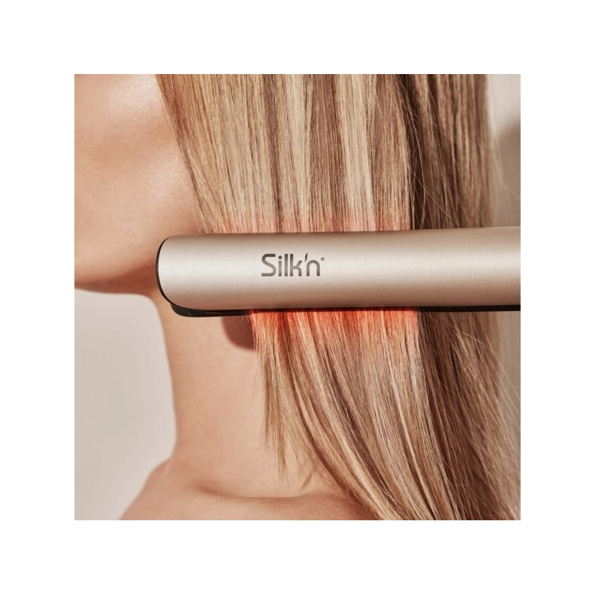 Silk’n - Plancha de pelo infrarroja SILKY STRAIGHT 230V dorada