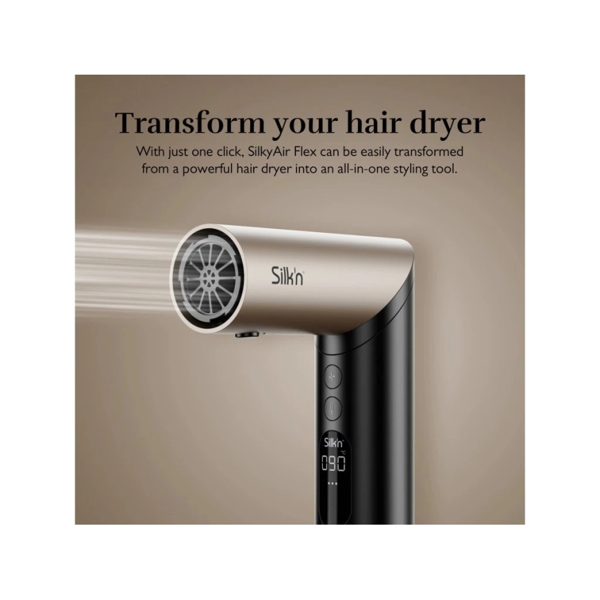 Silk’n - Secador de cabello SILKYAIR FLEX 230V negro/dorado