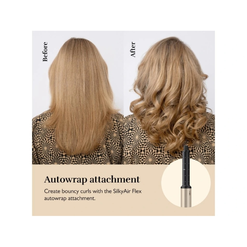 Silk’n - Secador de cabello SILKYAIR FLEX 230V negro/dorado