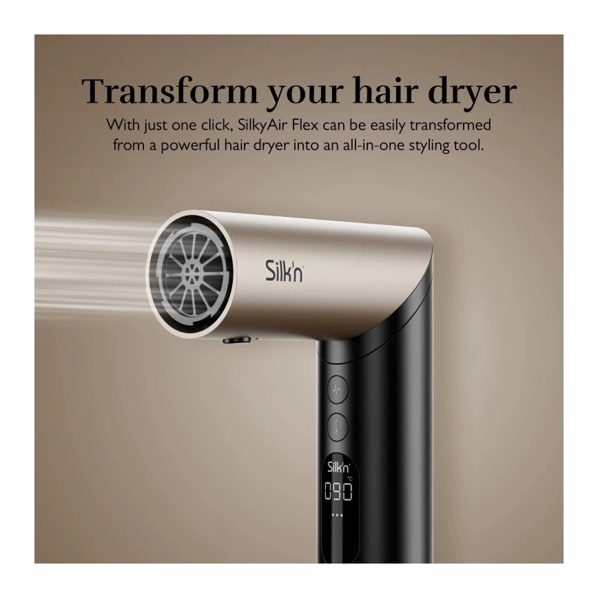 Silk’n - Secador de pelo SILKYAIR FLEX 230V negro/dorado