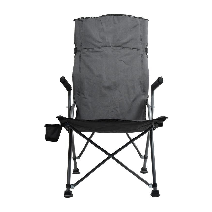 Silla de camping plegable gris