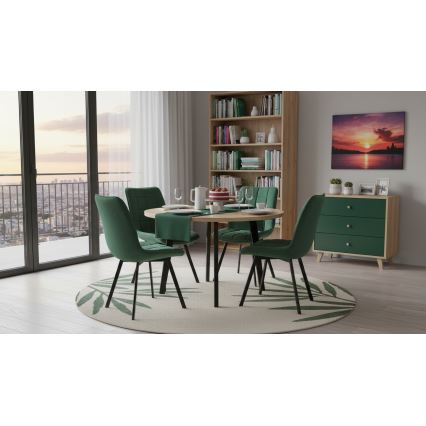 Silla de comedor ADINA verde