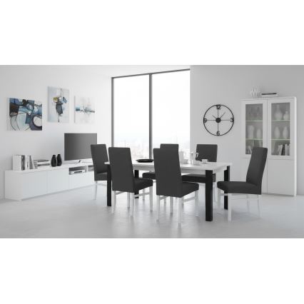 Silla de comedor ALISON gris/blanco