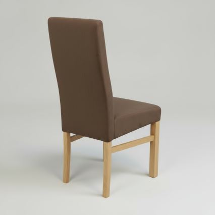 Silla de comedor ALISON marrón/haya