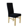 Silla de comedor ALISON negra/roble
