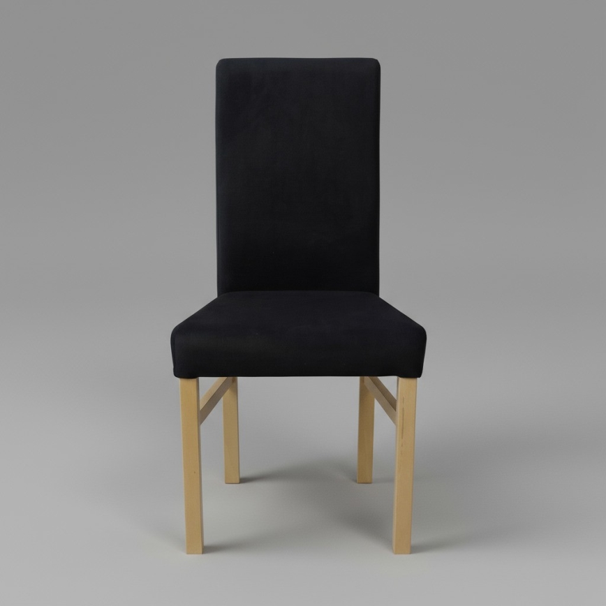 Silla de comedor ALISON negra/roble