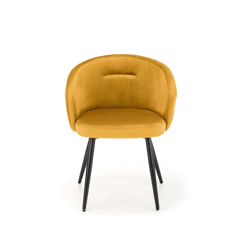 Silla de comedor CALMURE amarilla