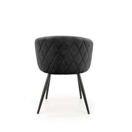 Silla de comedor CALMURE negra