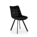 Silla de comedor COMORO, 1 unidad, negra