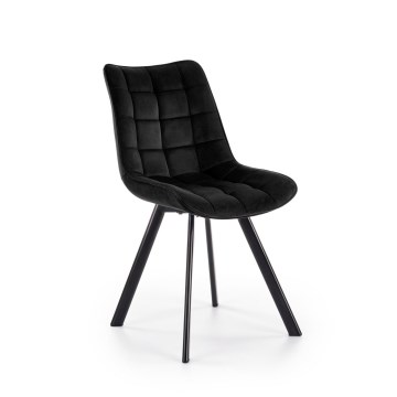 Silla de comedor COMORO, 1 unidad, negra
