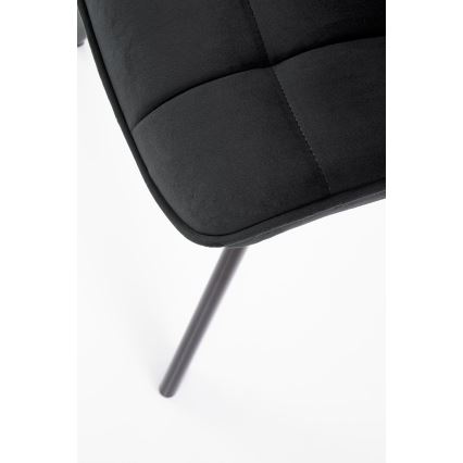 Silla de comedor COMORO, 1 unidad, negra