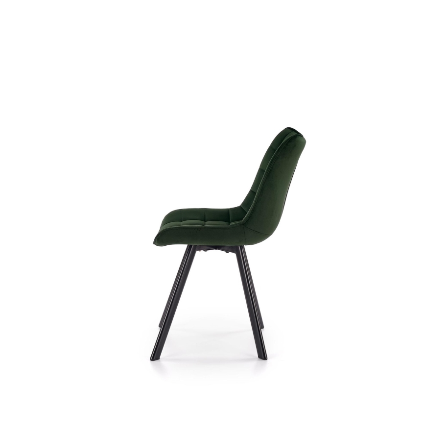 Silla de comedor COMORO — 1 unidad, verde oscuro