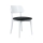 Silla de comedor EZRA blanco/negro