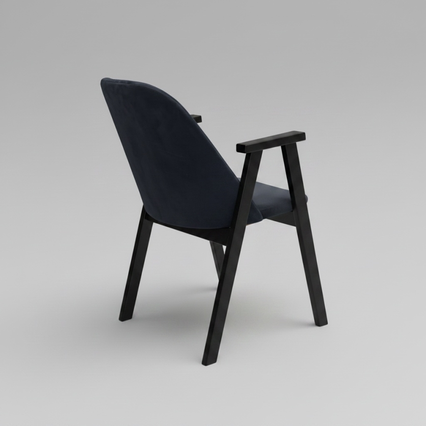 Silla de comedor GARDA negra/antracita