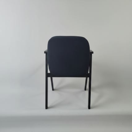 Silla de comedor GARDA negra/antracita