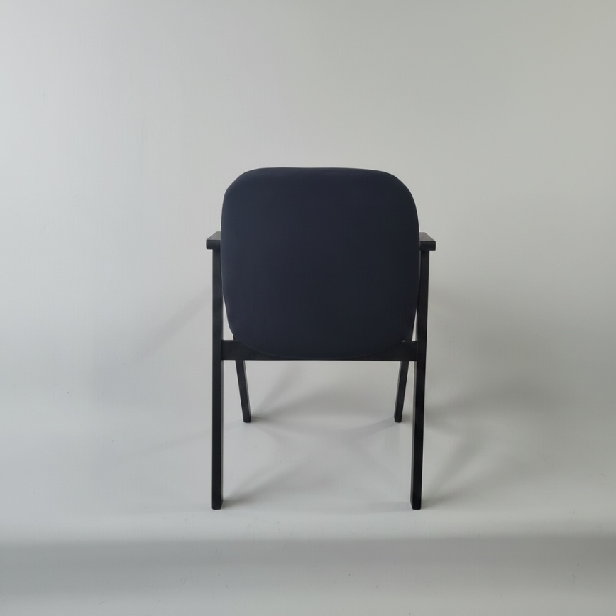 Silla de comedor GARDA negra/antracita
