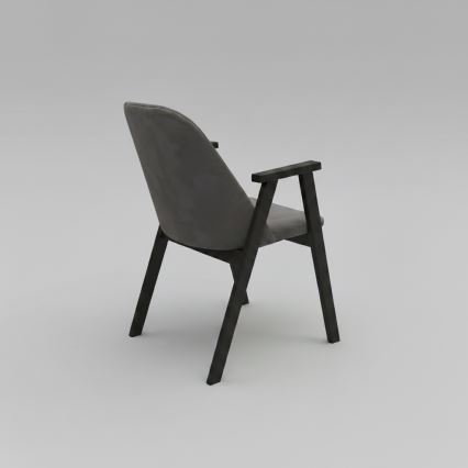 Silla de comedor GARDA negra/gris