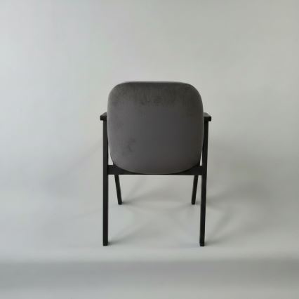 Silla de comedor GARDA negra/gris