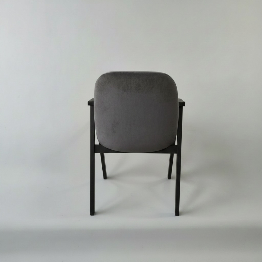 Silla de comedor GARDA negra/gris
