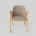 Silla de comedor GARDA roble/beige