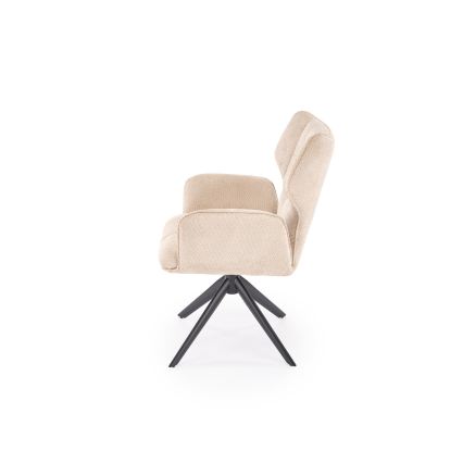 Silla de comedor giratoria CIELO 1 ud. beige
