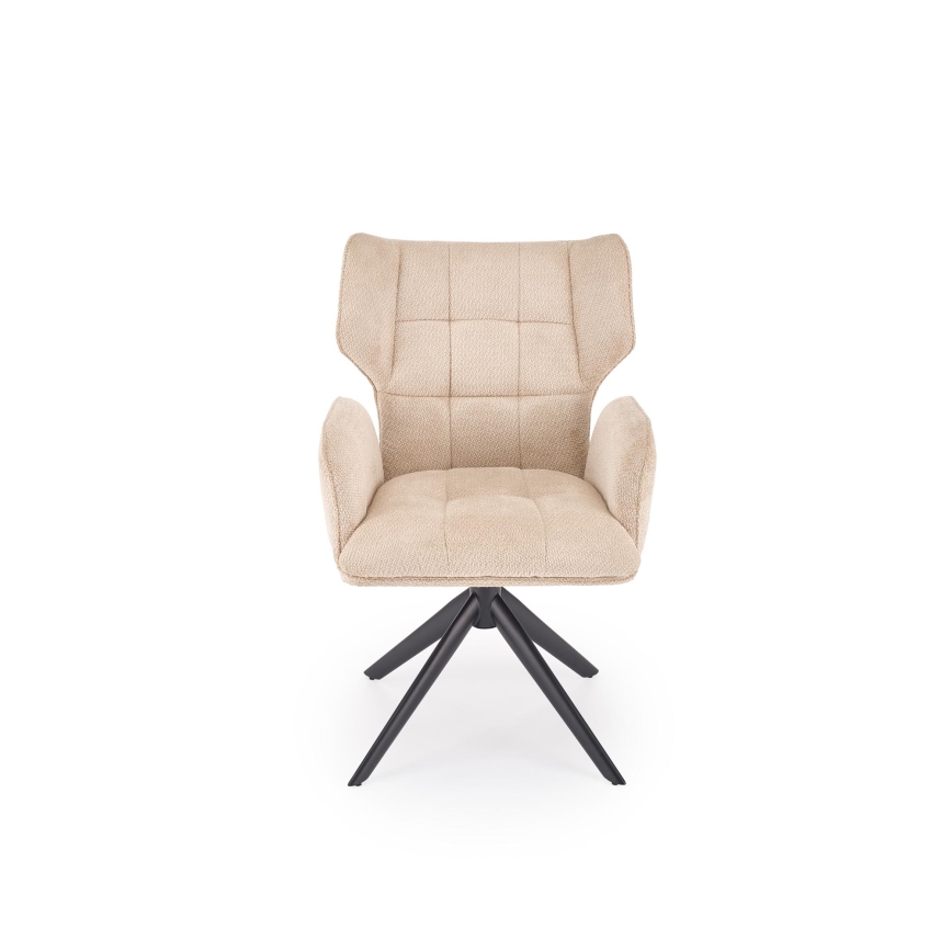 Silla de comedor giratoria CIELO 1 ud. beige