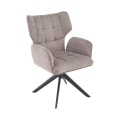 Silla de comedor giratoria CIELO 1 ud. gris