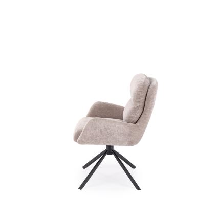 Silla de comedor giratoria FIER 1 ud. gris