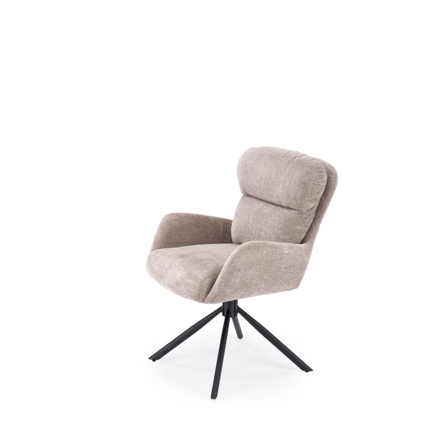Silla de comedor giratoria FIER 1 ud. gris