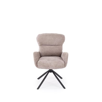 Silla de comedor giratoria FIER 1 ud. gris