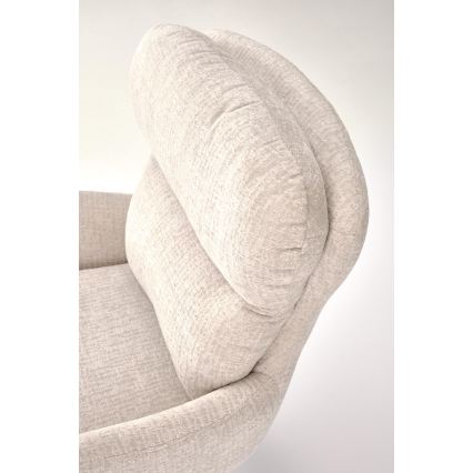 Silla de comedor giratoria FIER, 1 unidad, beige