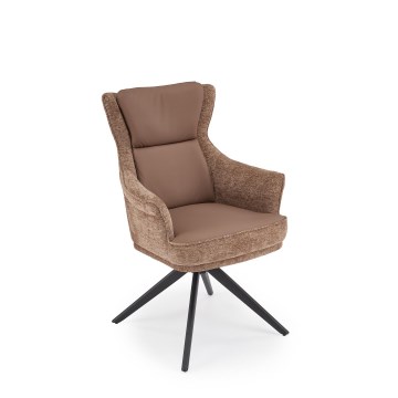 Silla de comedor giratoria FUOCO, 1 unidad, marrón