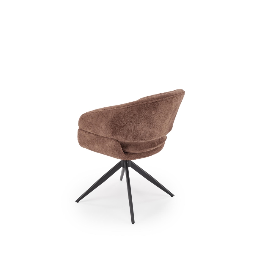 Silla de comedor giratoria LIND 1 unidad marrón