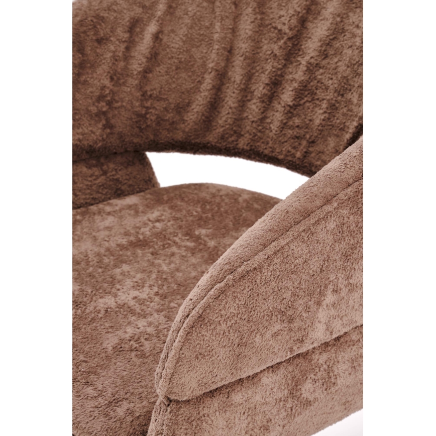 Silla de comedor giratoria LIND 1 unidad marrón