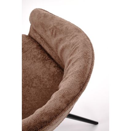 Silla de comedor giratoria LIND 1 unidad marrón