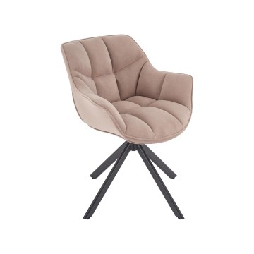 Silla de comedor giratoria LUNE 1 ud. beige
