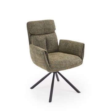 Silla de comedor giratoria MARE 1 ud. verde