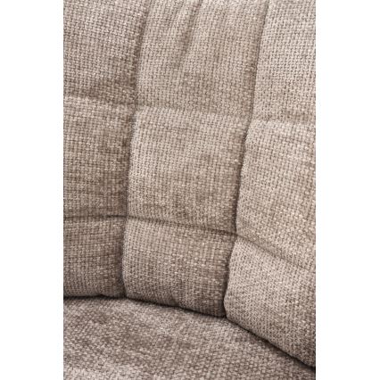 Silla de comedor giratoria NUVO 1 ud beige/negra
